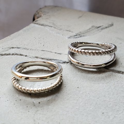 2連リング、rope ring シルバー925　RS-65