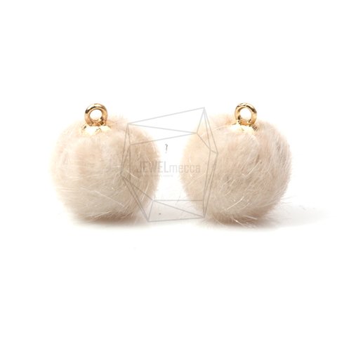 BSC-359-G【4個入り】ファービーズチャーム,Fur Bead Charms/15mm x 17mm