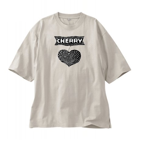 cherry　チェリー　ビッグシルエットTシャツ綿100％【SS～3L】(男女兼用)