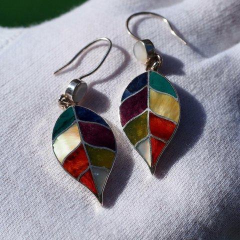 再販　Single leaf Earrings　S 950 ❀ tropical　28