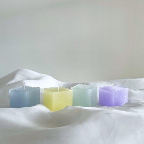 cube candle*キャンドル*アロマキャンドル*4個セット*