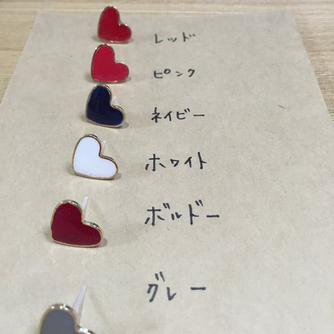 シンプル＊ハートのピアス