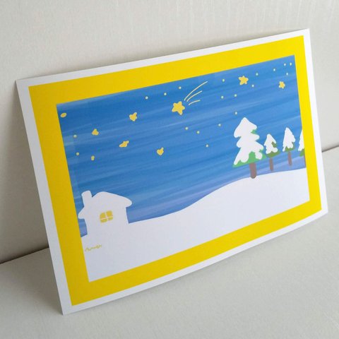 「冬の日」　ポストカード　/3枚セット　naturako