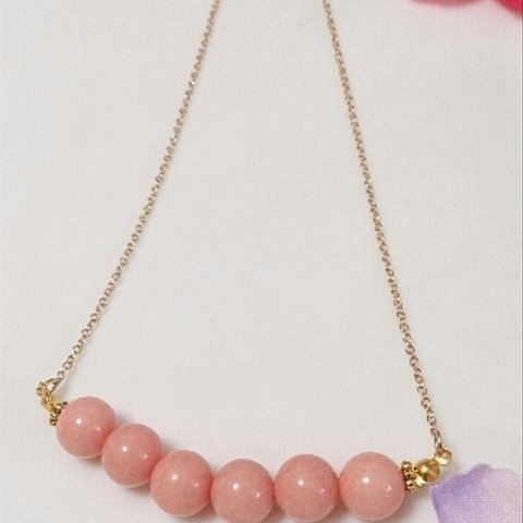 【限定一点】天然石❀桜ジェードのネックレス♡