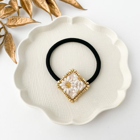 Gerbera hair accessory < gold >