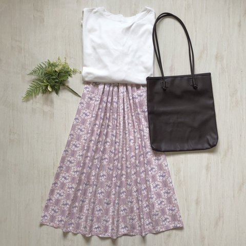 ピンク｜花束｜フラワー｜ギャザースカート