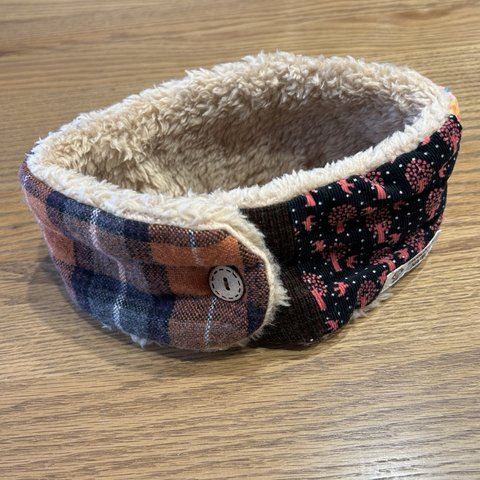 n＊ハンドメイド＊ネックウォーマー♪キッズ用ピンク系