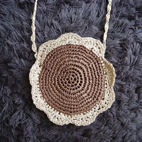 crochet pochette -flower-