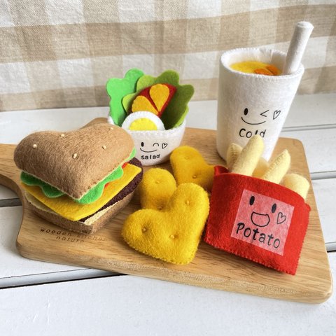 ハートチーズバーガーset