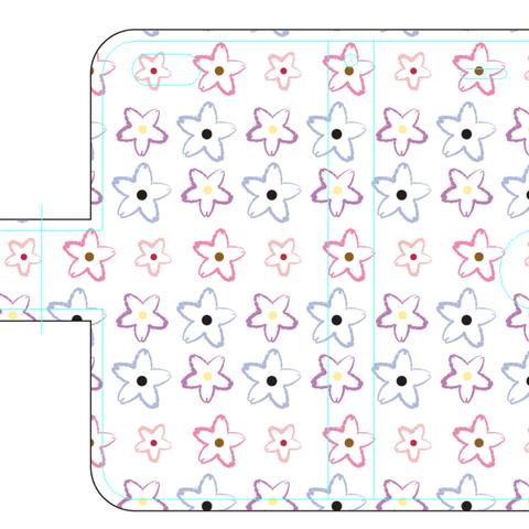 新品送料無料 iPhoneケース 手帳型 花柄1