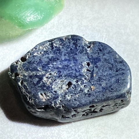 神の祝福✨　ブルー　サファイア　原石　タンブル　青玉
