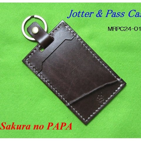 本革　ハンドメイド　ジョッター( JOTTER ) & パスケース　MRPC24-01