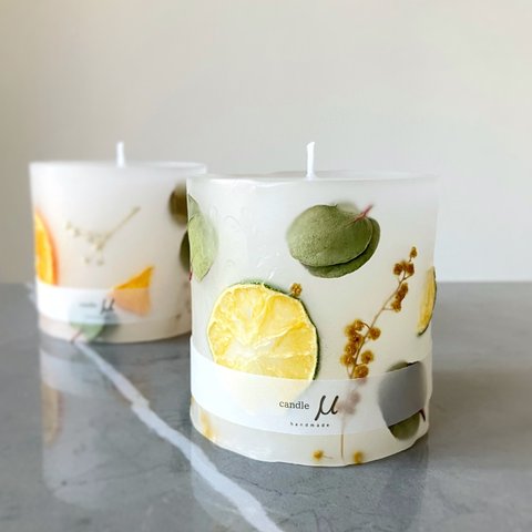 botanical candle -lemon-