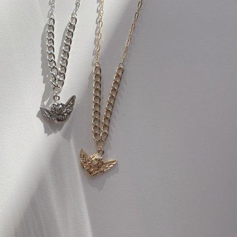 Silver or Gold / Angel 2 TYPE ◯ necklace.