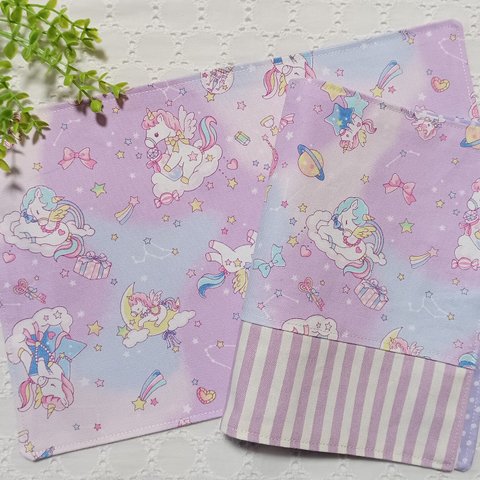 新作柄♡ランチマット♡ 20×25㎝  20×30㎝  25×35㎝  ユニコーン ゆめかわ 水玉 パステル ランチョンマット