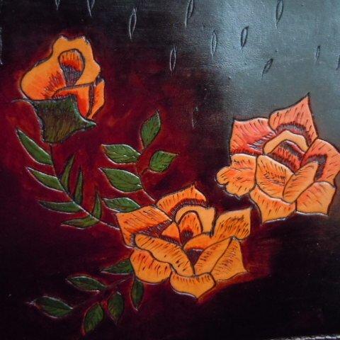 "Roses in the Night Rain"