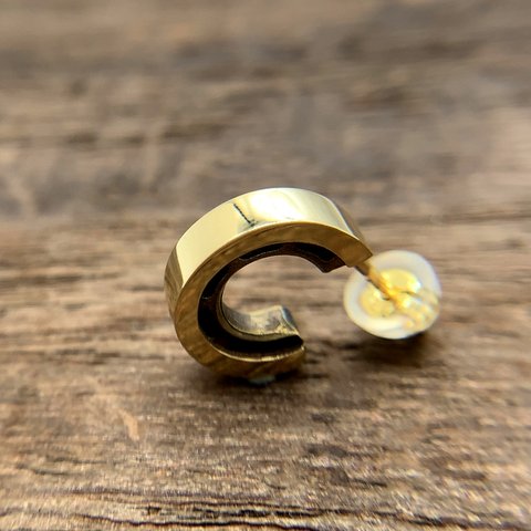 フープ ピアス メンズ 18金/セカンドピアス つけっぱなし/ピアス 片耳 シンプル/ピアス カッコいい/メンズ  アクセサリー ロック/k18ピアス/彼氏 誕生日プレゼント/男性へのプレゼント