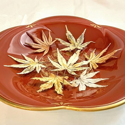🍁金箔🍁紅葉🍁が美しいゴージャスな秋色花材セット✨  推しカラー 紅葉狩り✨