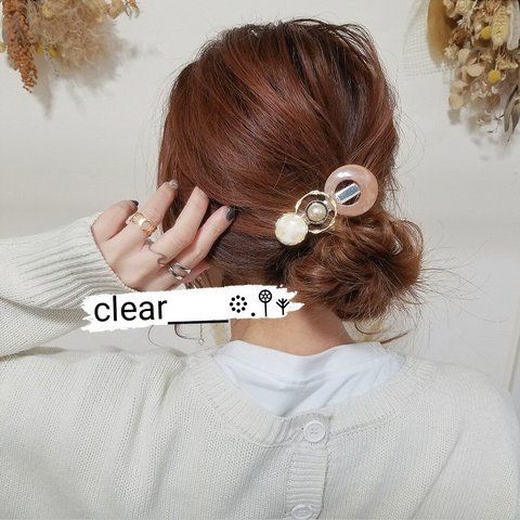 簡単ヘアアレンジ♥️誰でも簡単♪挟むだけヘアクリップ✴️