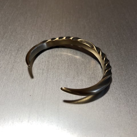 buffalo horn bangle 真鍮バングル