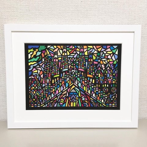 #143- A4（297mm×210mm）"The Passion Facade” Full Colour 2019◇切絵◇貼絵