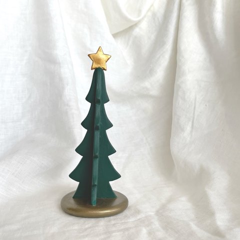 再販‼︎ クリスマスオブジェ・・Albero di Natale クリスマスツリー　金の星・・《送料無料》