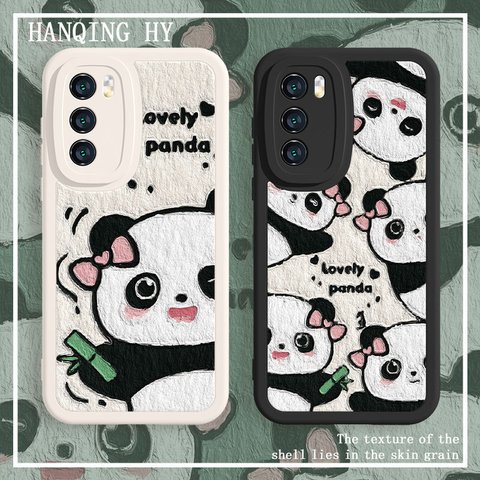 Panda パンダ スマホケース iPhoneケース HUAWEI VIVO OPPO ケース かわいい 中国のパンダ油絵風