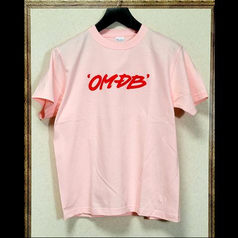 OMDB ロゴTシャツ 7.4オンス ピンク色