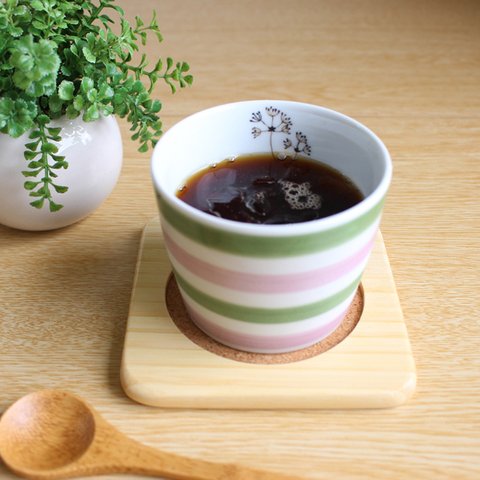 【波佐見焼】【そばちょこ】cawaicup かすみ草