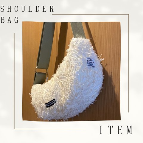 shoulder bag ホワイト(SDGs生地)