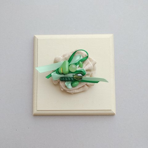 DECORATION BROOCH/GREEN