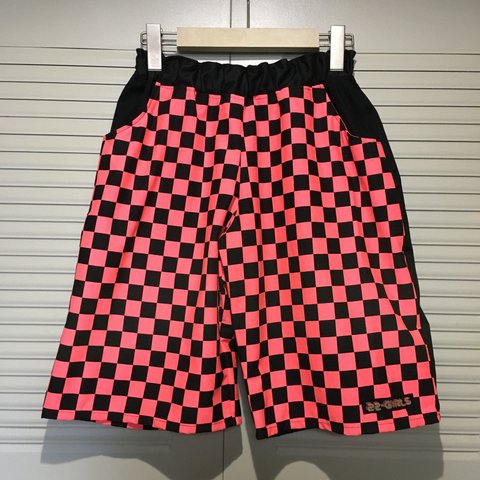 CHECKER FLAG SHORT PANTS ▶︎ショートパンツ・ハーフパンツ・チェッカーフラッグ・スウェット