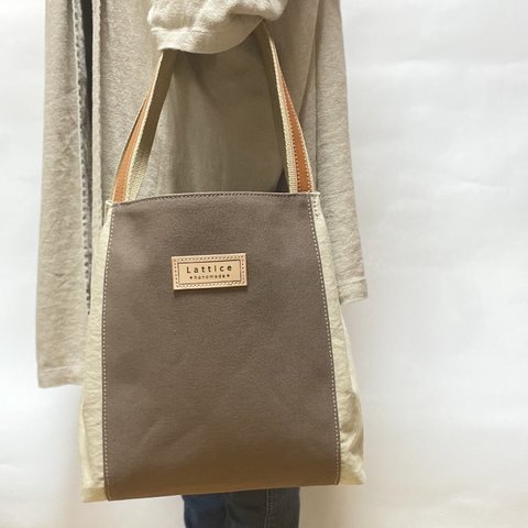 Michi bag＊トート　L 〈スモーキーブラウン〉