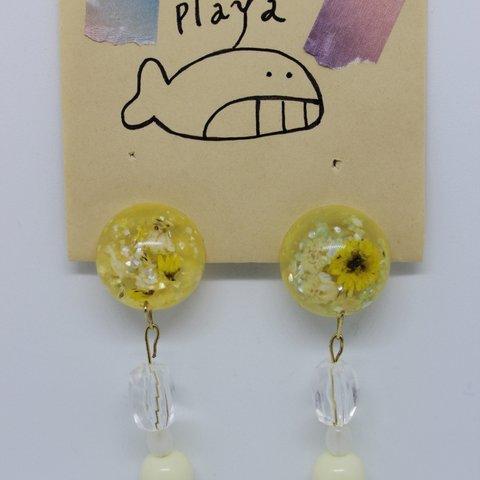 ＊flower × shell earring＊