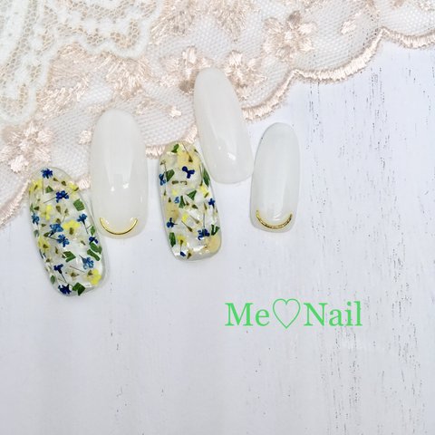 Me♡Nail 押し花 フラワーネイル