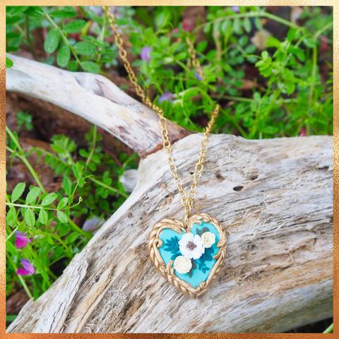 Bouquet necklace（Mint）