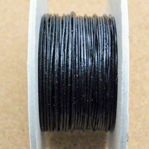 丸革紐 1.0mm×2m ブラック　革紐 レザーコード