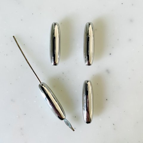 Silver Tube Beads