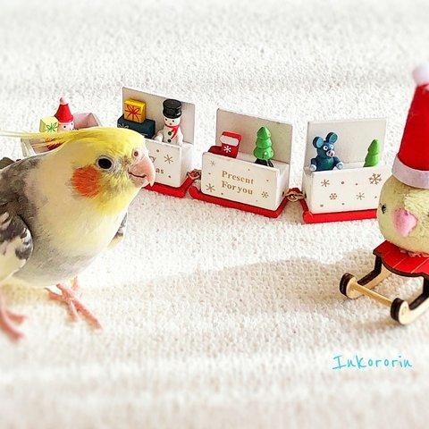 オカメインコ　クリスマスカード3枚セット