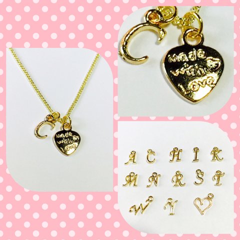 ⑱イニシャルネックレス♥️Made with Love