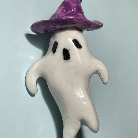 ハロウィンおばけのピンバッジ　A