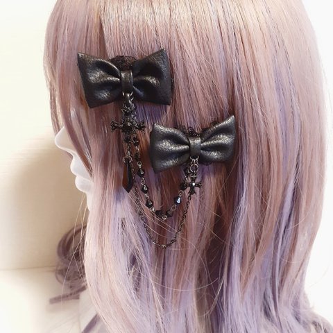 【gothic drop cross】ヘアクリップ