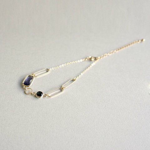 Flame Glass Bracelet【Purple】