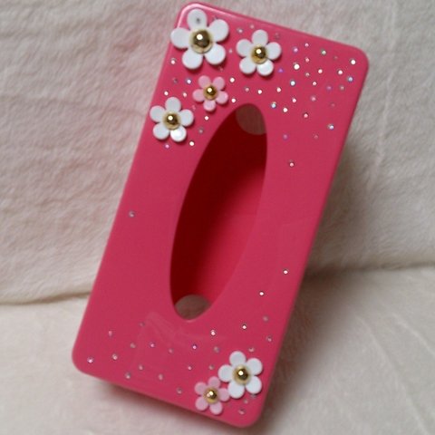 ☆かわいいお花のティッシュケース　ピンク☆