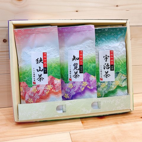 ギフトに最適　日本茶諸国銘茶３本セット