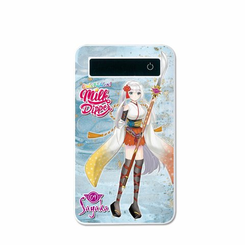 モバイルバッテリー 4000mAh 極薄 軽量！【Milk Dipper☆Sayaka】