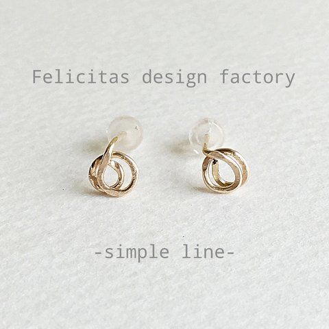 再販☆14kgf：double ring： pierce