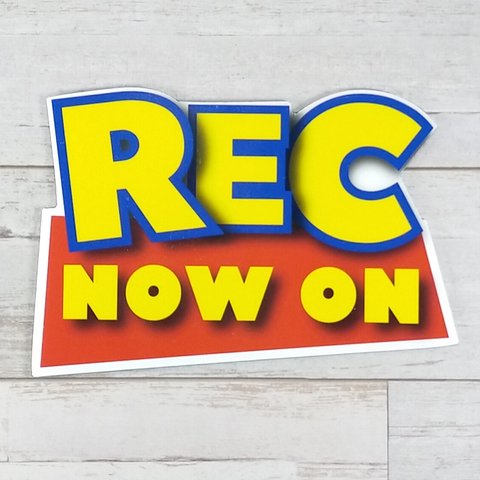 now on rec マグネットステッカー ドラレコ ドライブレコーダー