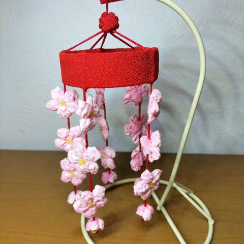 つるし飾り　お花　ピンク　母の日　ミニサイズ