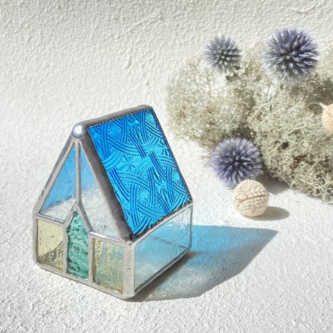 『ケルトブルーの屋根のハウス』　ハウス　LED専用キャンドルホルダー